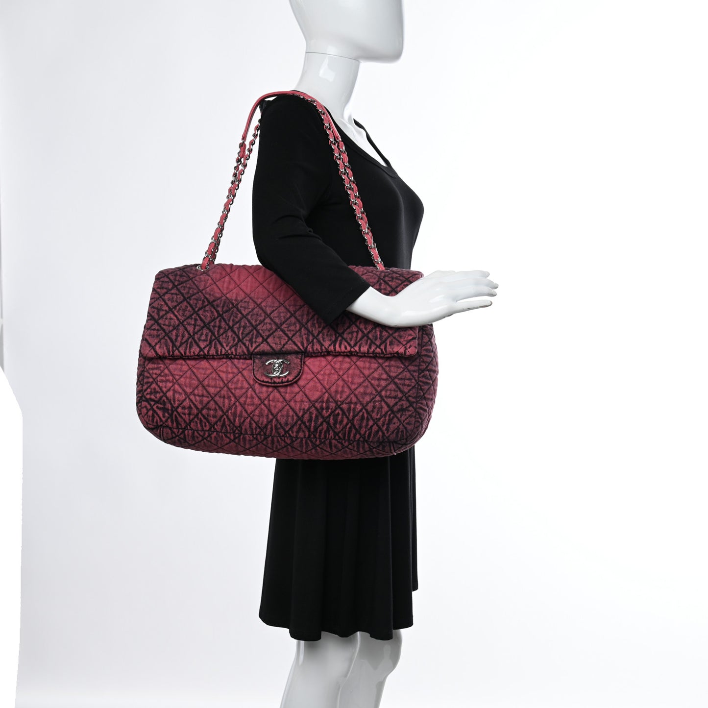Denim Quilted Denimpression XXL Flap Red Black
