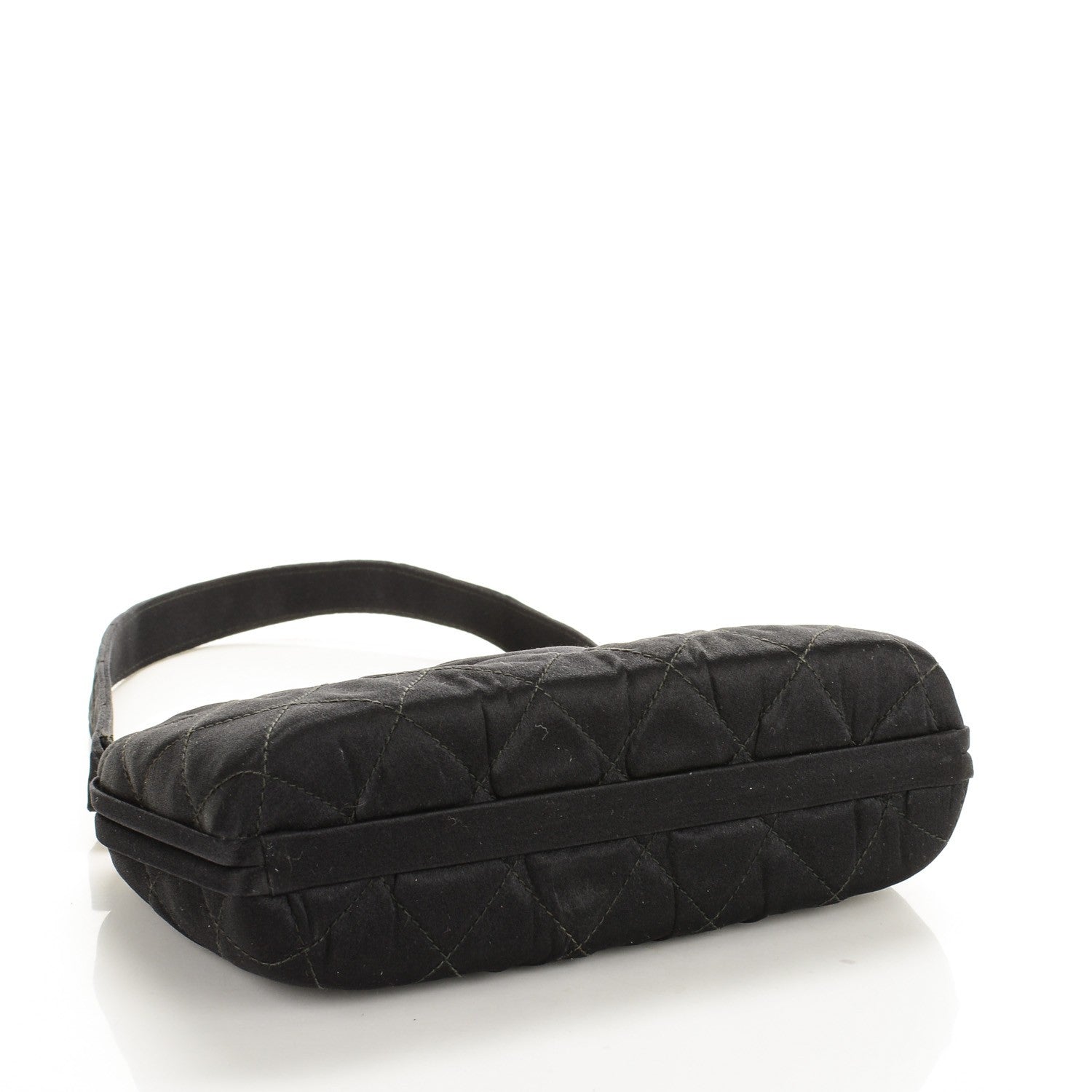 Chanel Satin Evening Bag Black 4 of 8