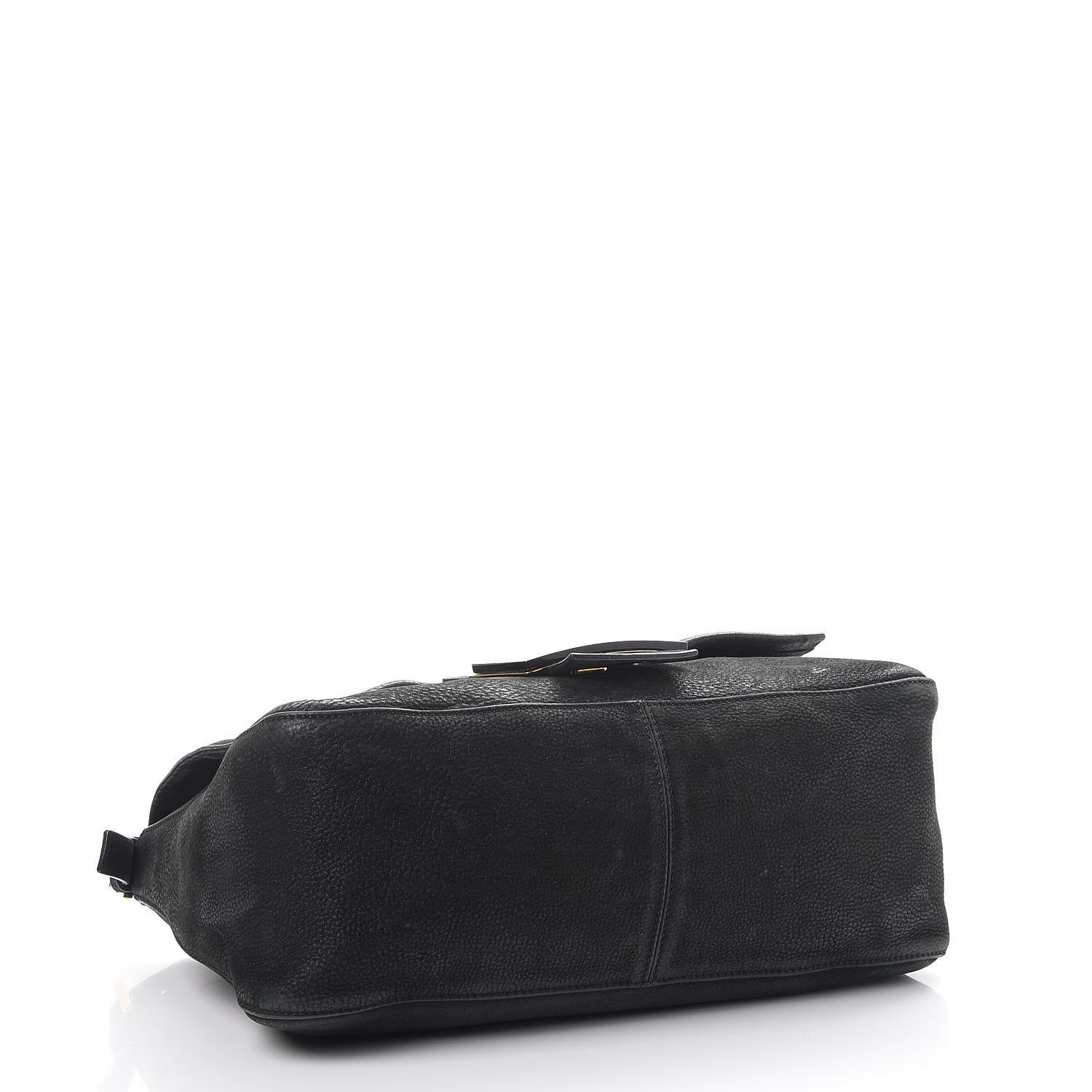 Fendi Vitello Savana Big Mama Baguette Black Tartaruga Natural 4 of 16