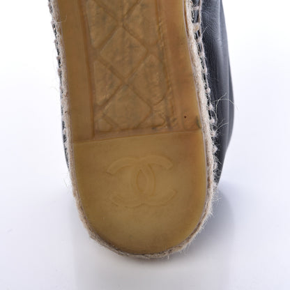 Chanel Lambskin CC Espadrilles 39 Black 12 of 16