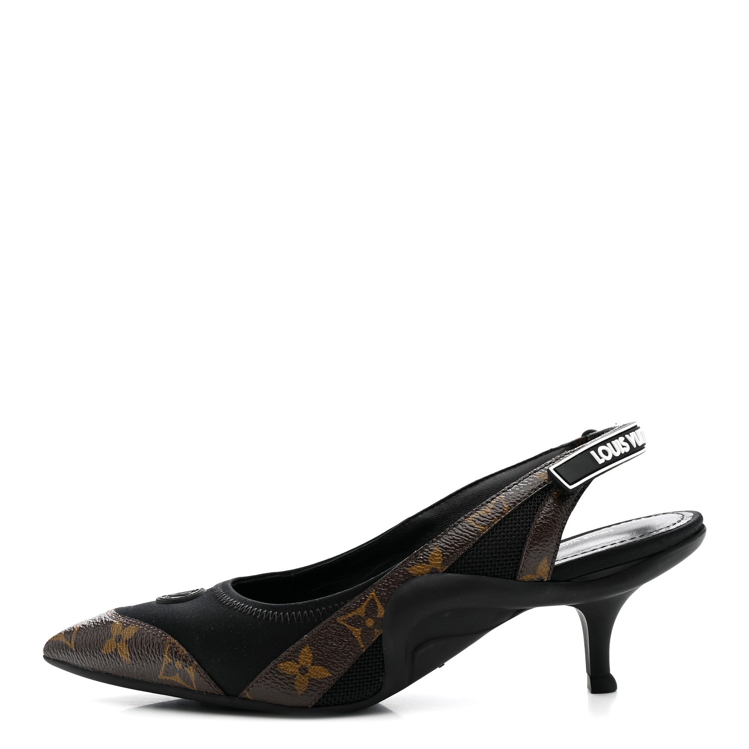 Louis Vuitton Patent Monogram Archlight Slingback Pumps Black 1 of 12