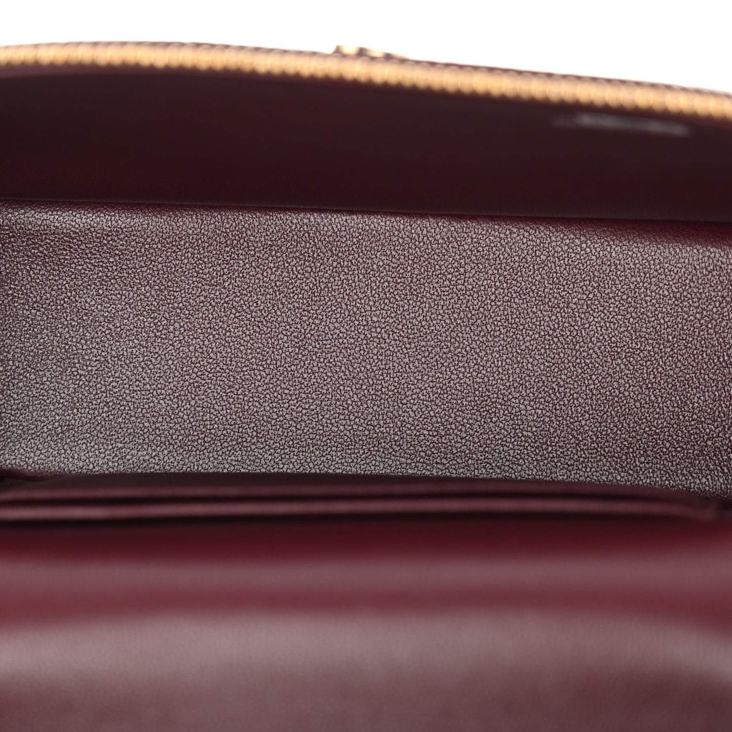 Calfskin Crocodile Embossed Crococo Exoticoco Vanity With Chain Dark Burgundy