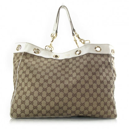 Gucci Monogram Positano Tote Ivory 1 of 12