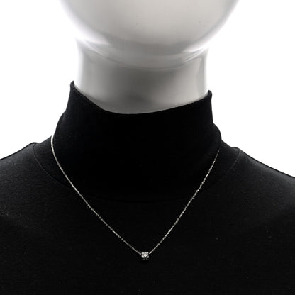 Cartier 18K White Gold Diamond .56ct C De Cartier Pendant Necklace 2 of 4