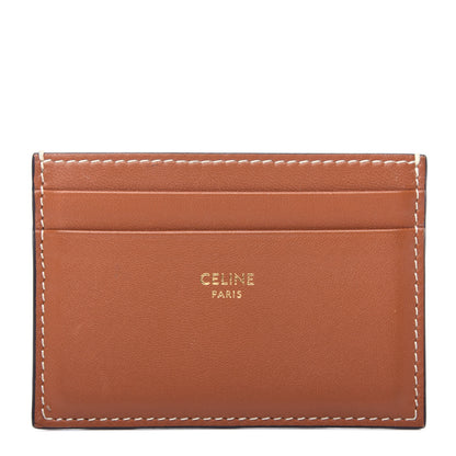 Celine Lambskin Card Holder Tan 1 of 6