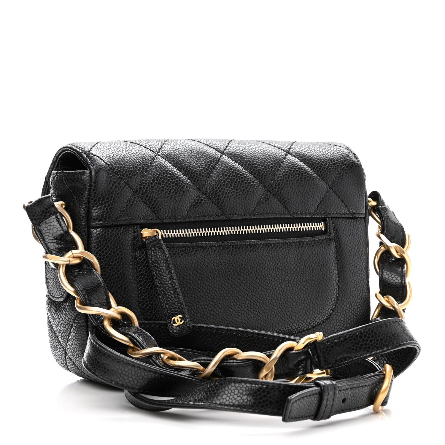 Chanel Caviar Quilted Mini Chain Flap Black 2 of 9