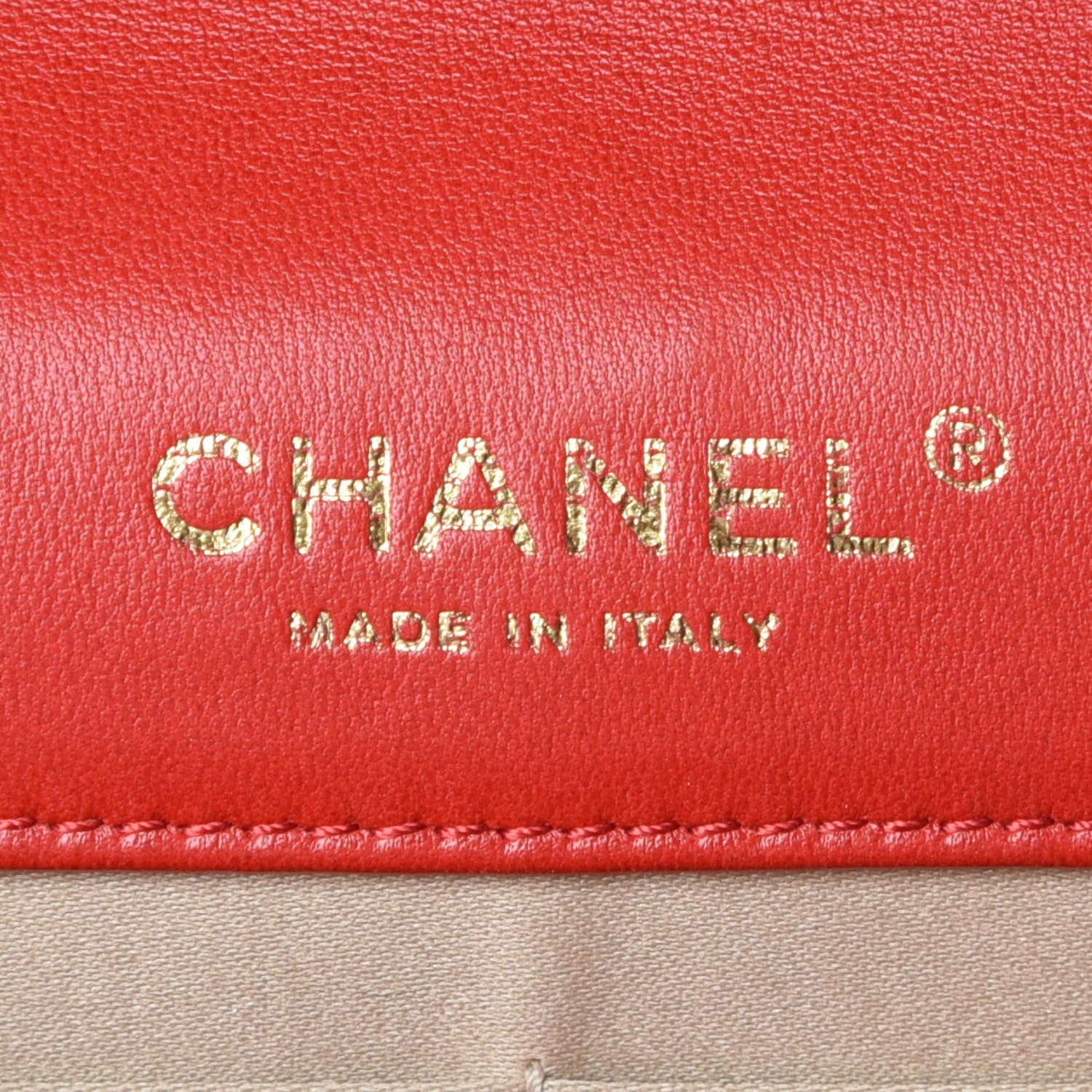 Chanel Lambskin Quilted Golden Class Wallet on Chain WOC Red 10 of 13