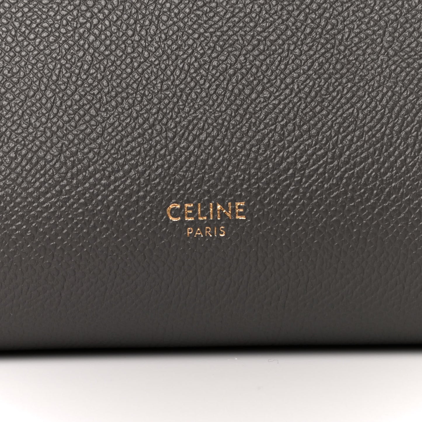 Grained Calfskin Nano Belt Bag Grey