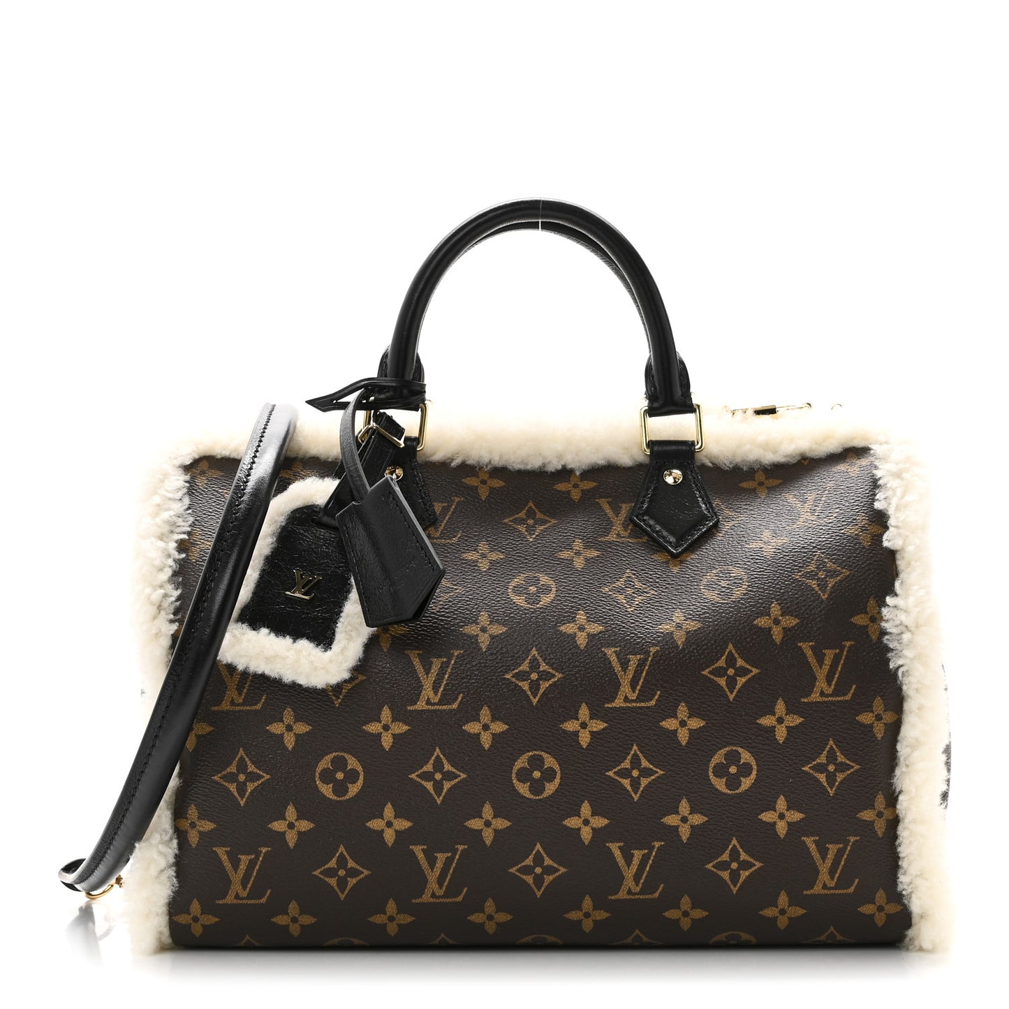 Monogram Shearling Speedy Soft 30 Teddy