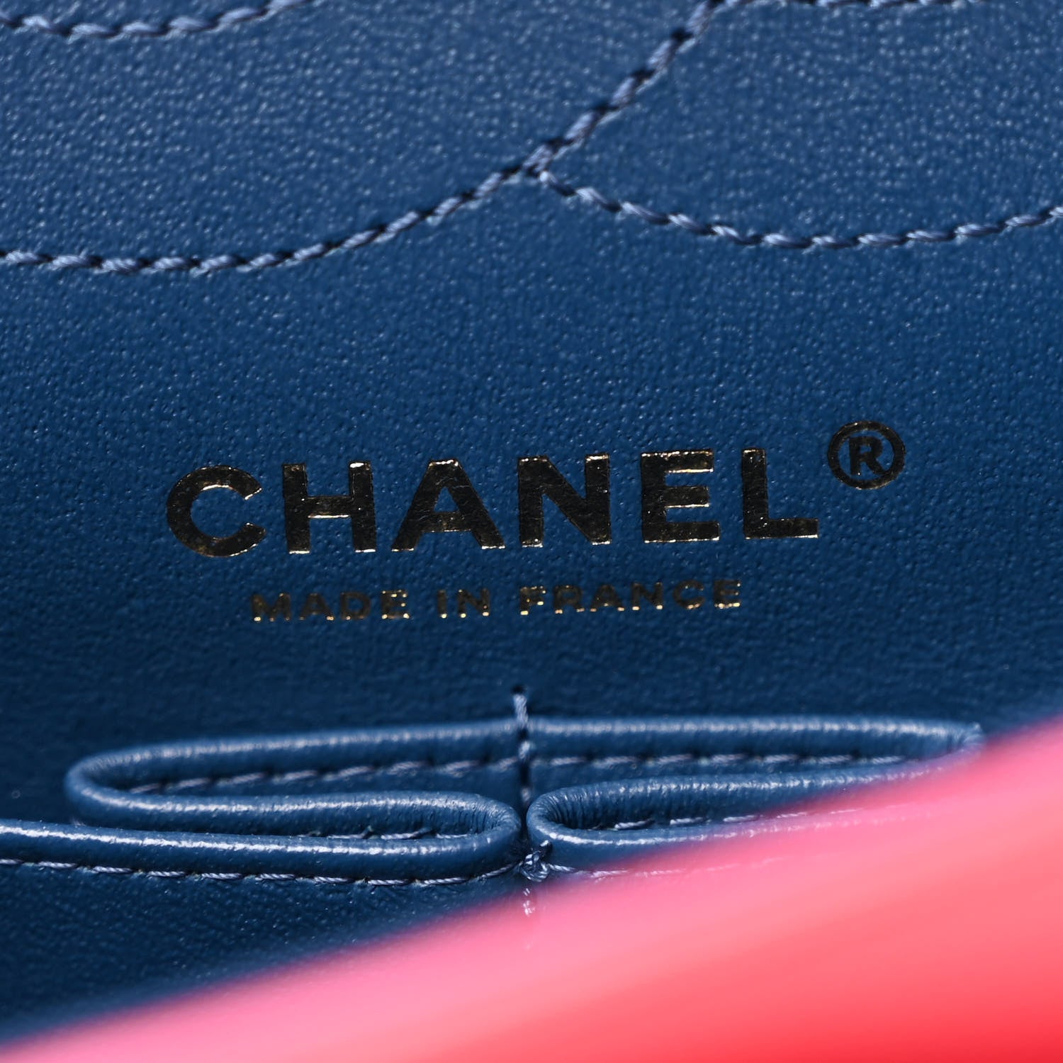 Chanel Sheepskin Chevron Quilted 2.55 Reissue 225 Flap Dark Pink 6 of 10