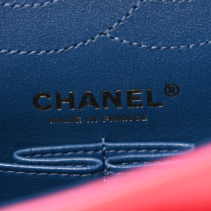 Chanel Sheepskin Chevron Quilted 2.55 Reissue 225 Flap Dark Pink 6 of 10