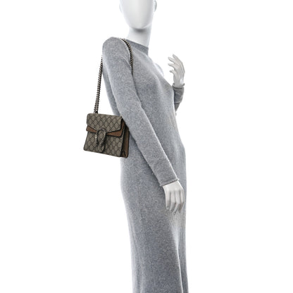 Gucci GG Supreme Monogram Mini Dionysus Shoulder Bag Taupe 2 of 12