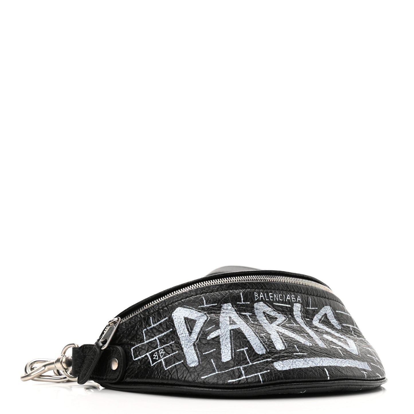 Agneau Arena Graffiti All Over XXS Souvenir Belt Bag Black White