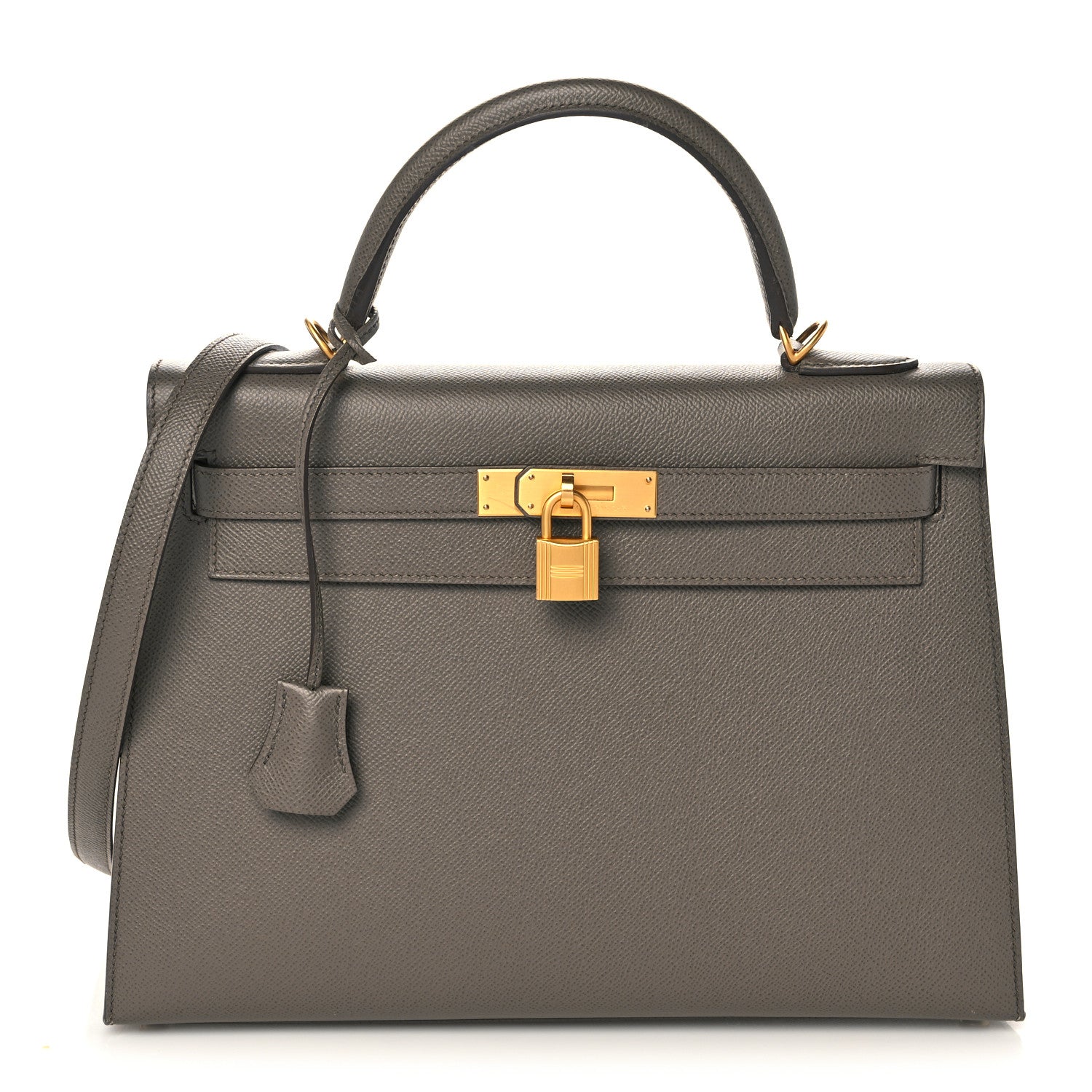 Hermes Epsom Horseshoe Kelly Sellier 32 Etain 1 of 38