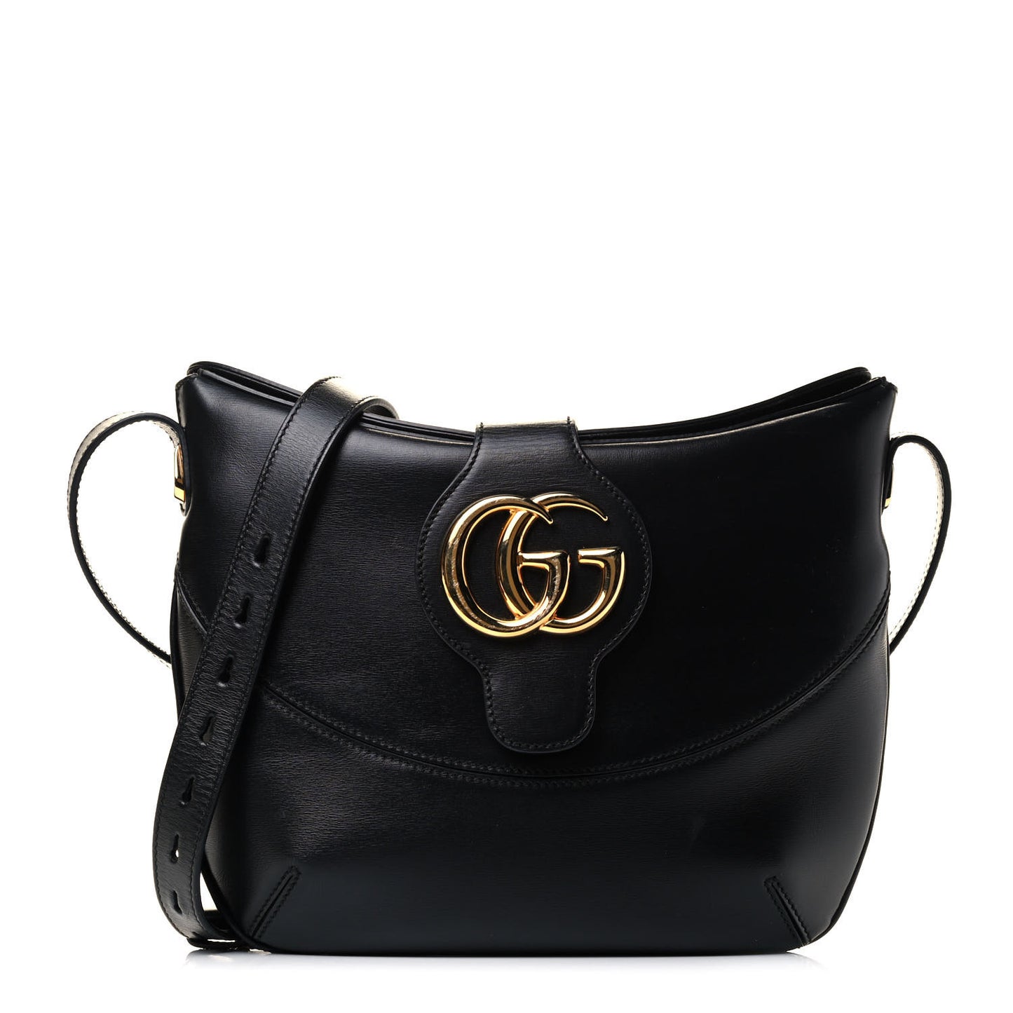 Calfskin Medium Arli Shoulder Bag Black