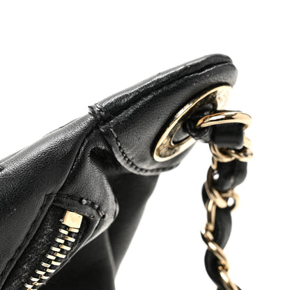 Chanel Lambskin Quilted Waist Bag Fanny Pack Black 11 of 14