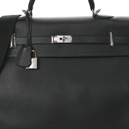Hermes Taurillon Clemence Voyage Kelly 50 Black 8 of 10