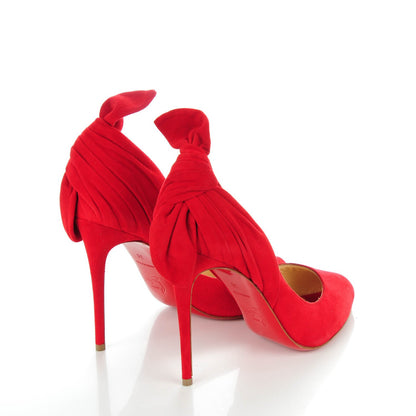 Christian Louboutin Suede Barbara 100 Peep Toe Pumps 36 Oeillet 4 of 9