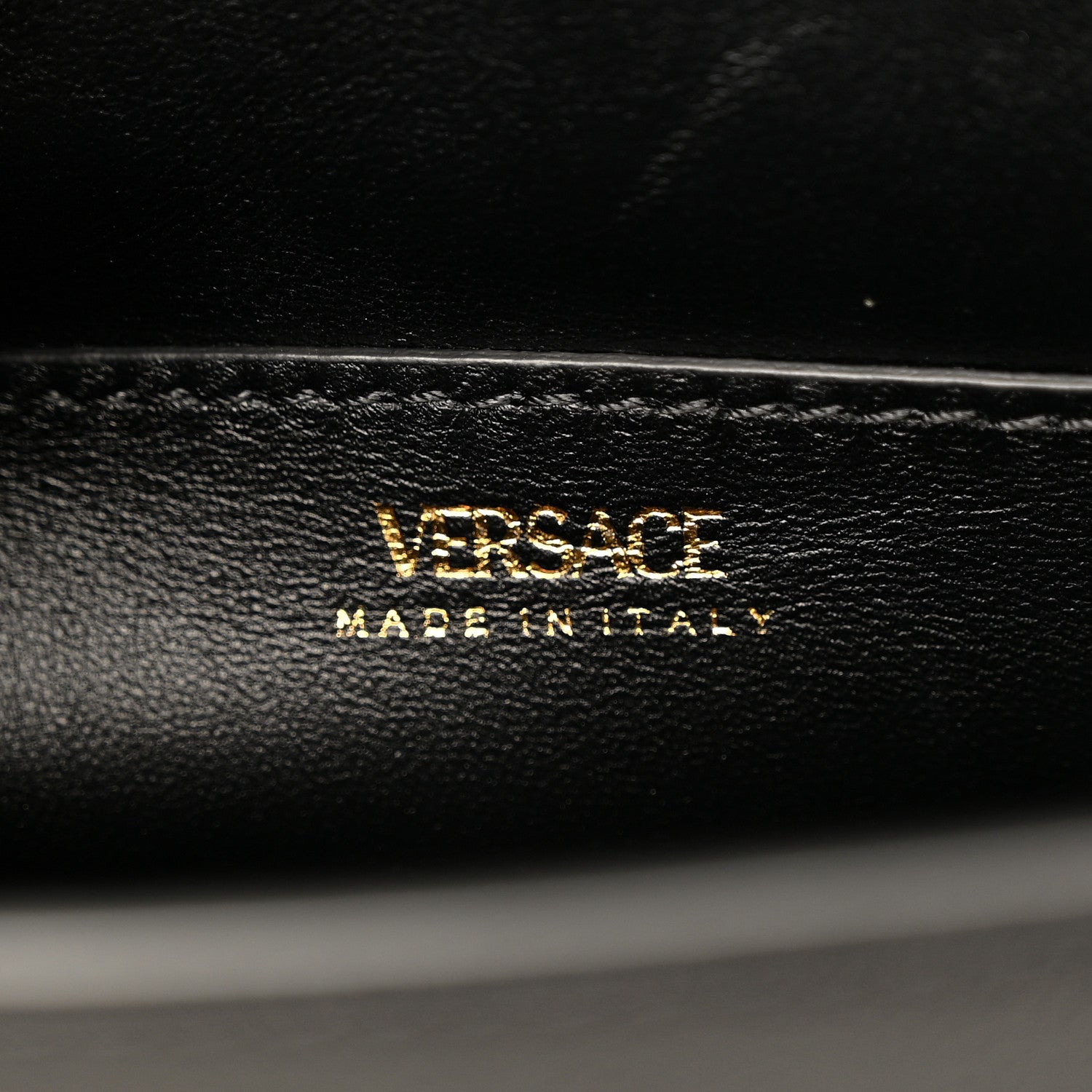 Versace Grained Calfskin Small La Medusa Top Handle Bag Black 6 of 12