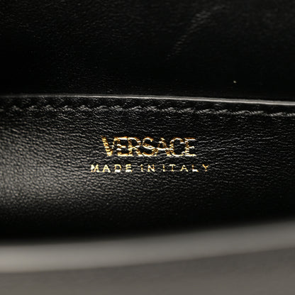 Versace Grained Calfskin Small La Medusa Top Handle Bag Black 6 of 12