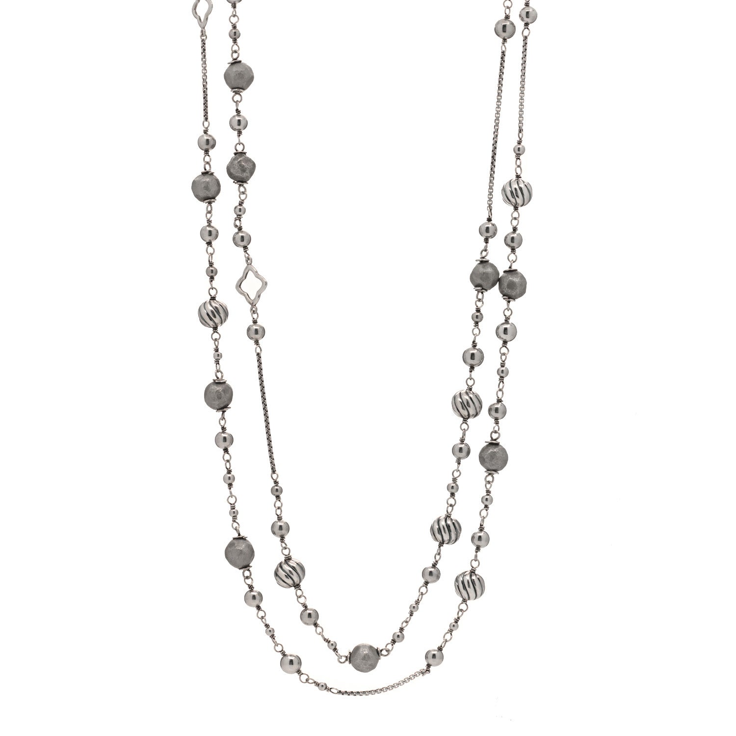 David Yurman Sterling Silver DY Elements Chain Necklace 1 of 3
