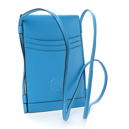 Alexander McQueen Calfskin The Curve Micro Crossbody Pouch Bag Blue 3 of 11