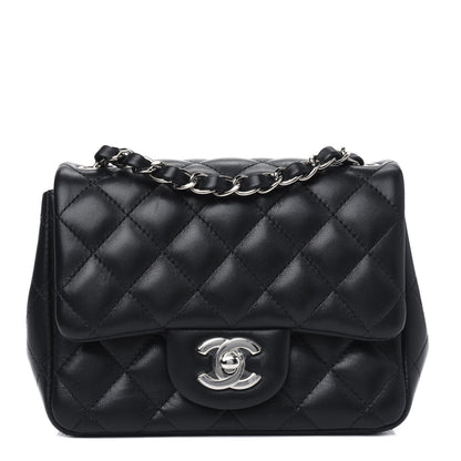 Chanel Lambskin Quilted Mini Square Flap Black 1 of 5