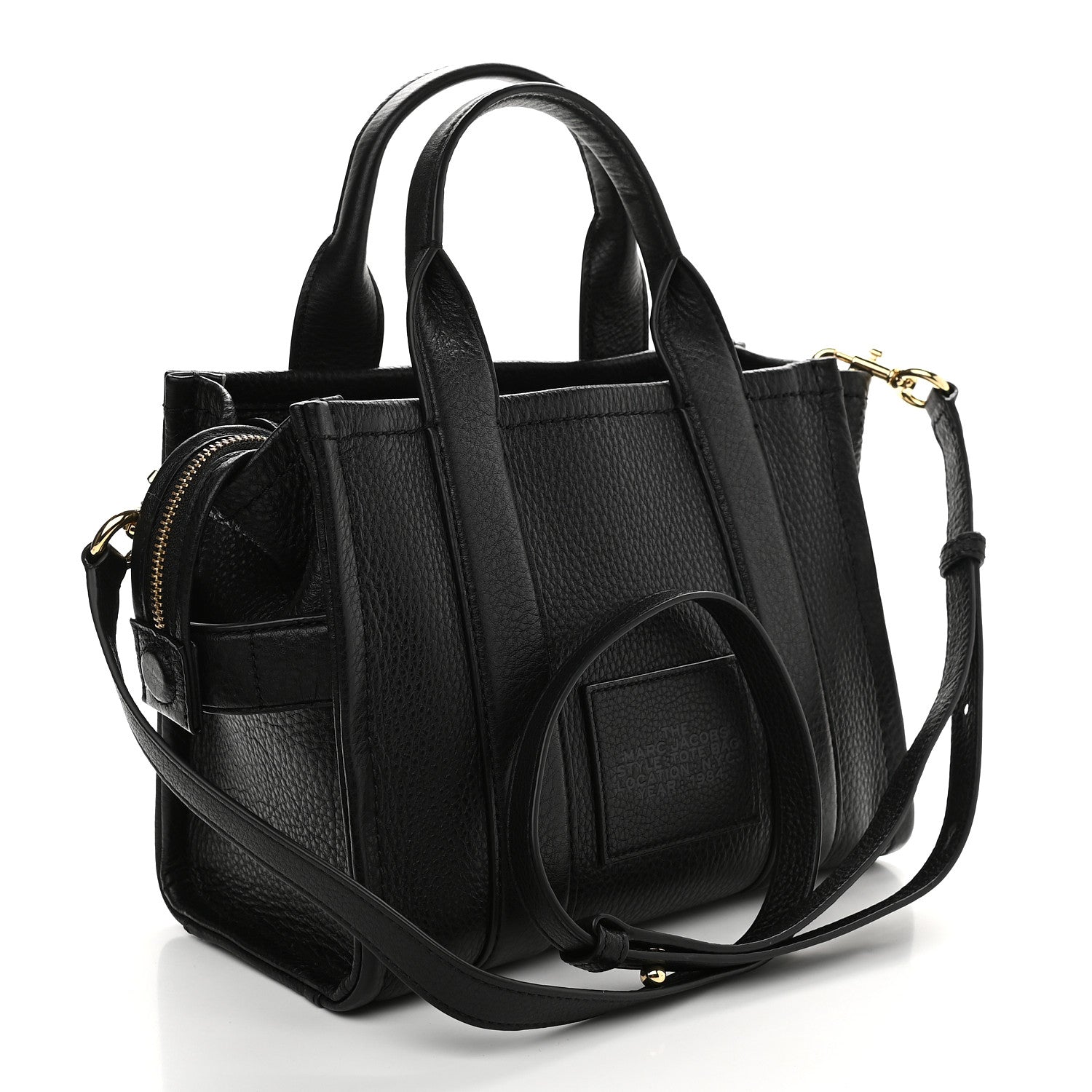 Marc Jacobs Grained Calfskin Small The Tote Bag Black 3 of 8