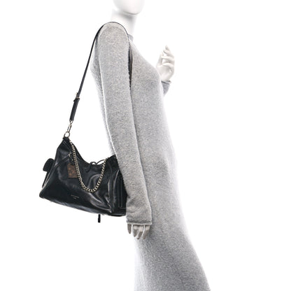 Louis Vuitton Lambskin CarryAll Cargo Vibe PM Black 2 of 9