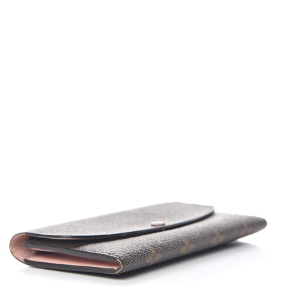 Louis Vuitton Monogram Emilie Wallet Rose Ballerine 4 of 12