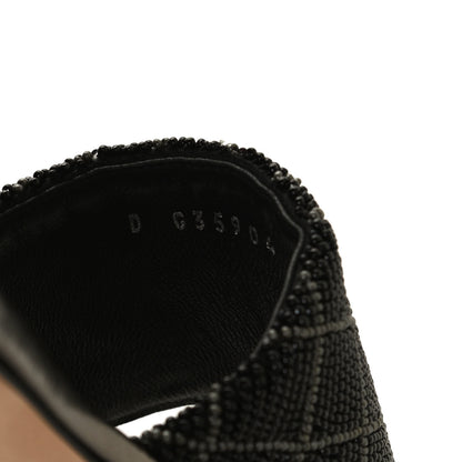 Chanel Pearl Embroidery CC Mules 36 Black 10 of 11