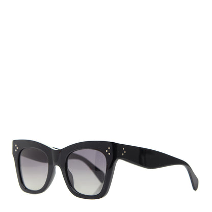 Celine Acetate Polarized Cat Eye Sunglasses CL4004IN Black 1 of 6