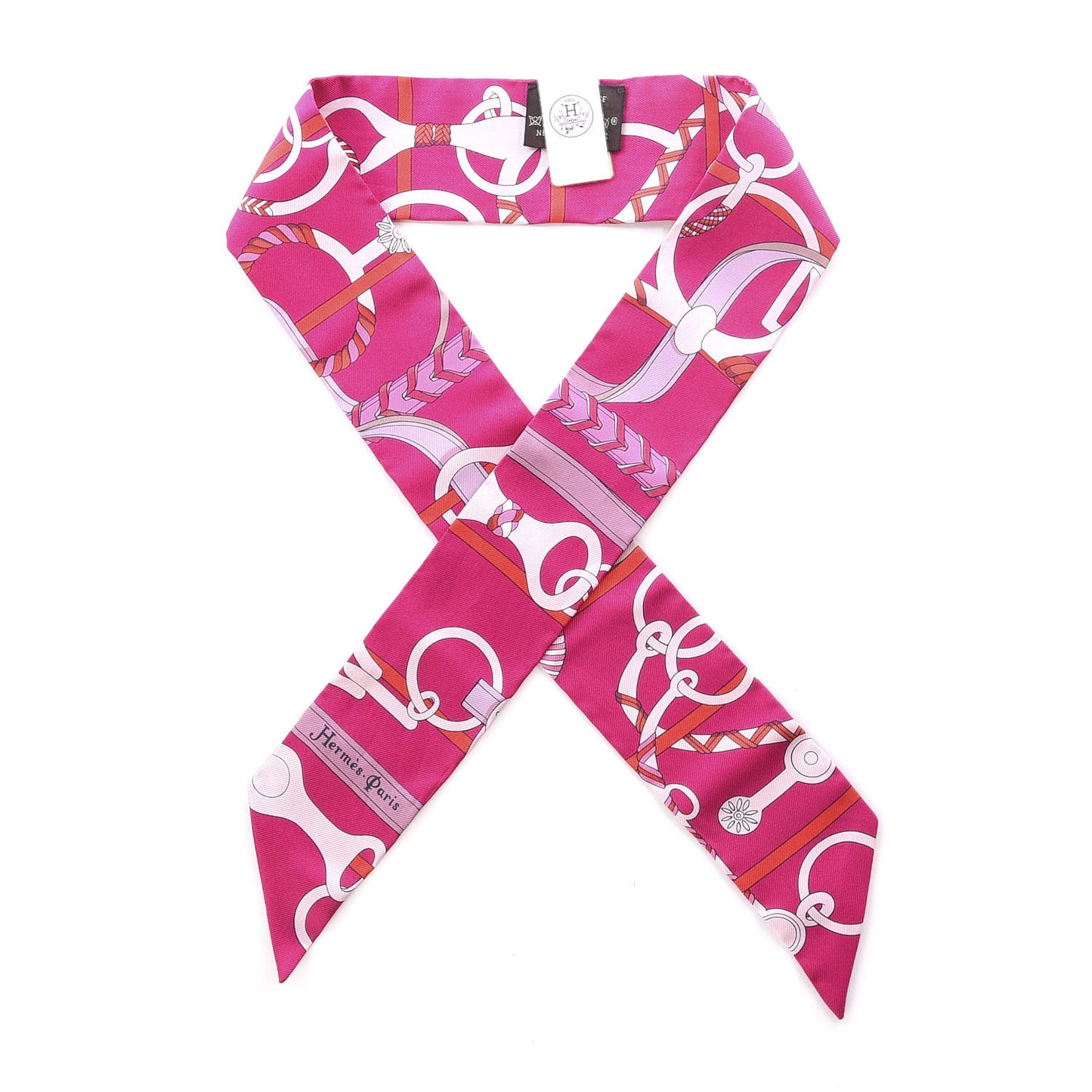 Silk Panoplie Equestre Twilly Fuchsia Rose Rouge