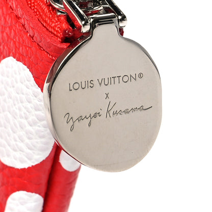 Louis Vuitton LV X YK Empreinte Infinity Dots Key Pouch Red White 8 of 9