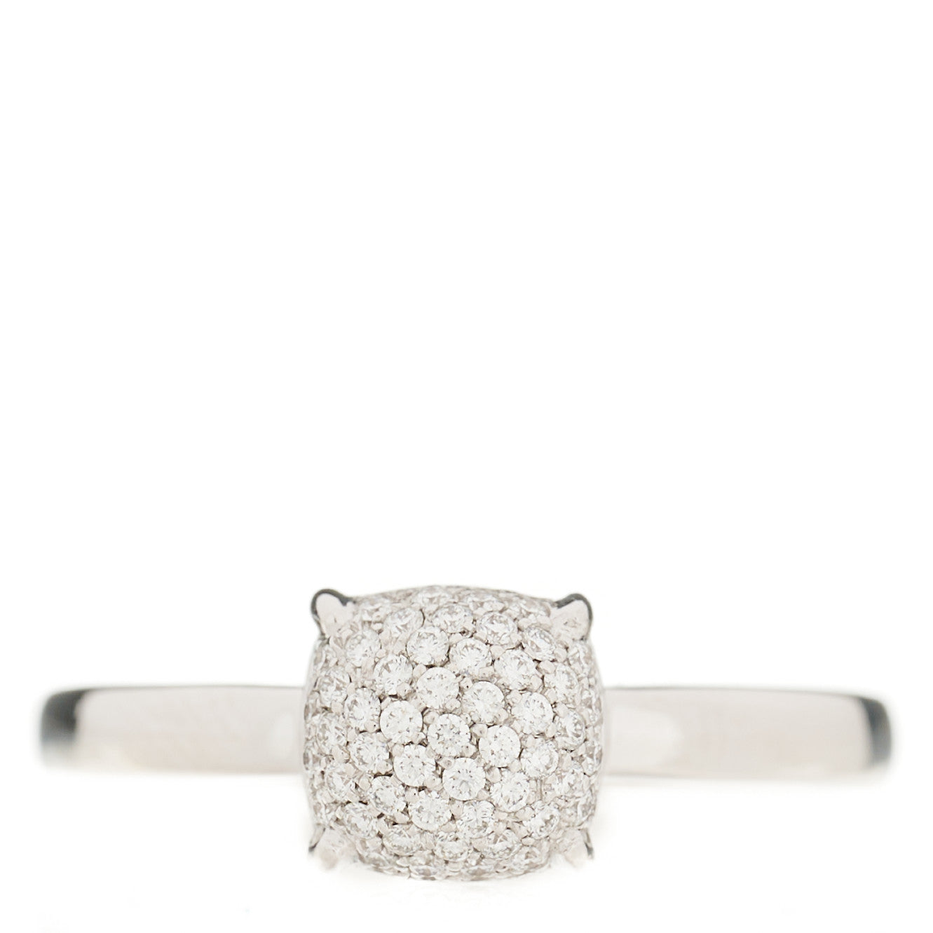 Tiffany 18K White Gold Diamond 7mm Paloma Picasso Sugar Stacks Ring 54 7 1 of 6