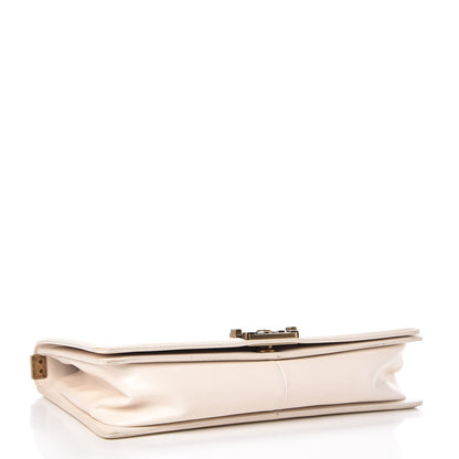 Chanel Glazed Calfskin Large Boy Flap Beige Clair 4 of 16