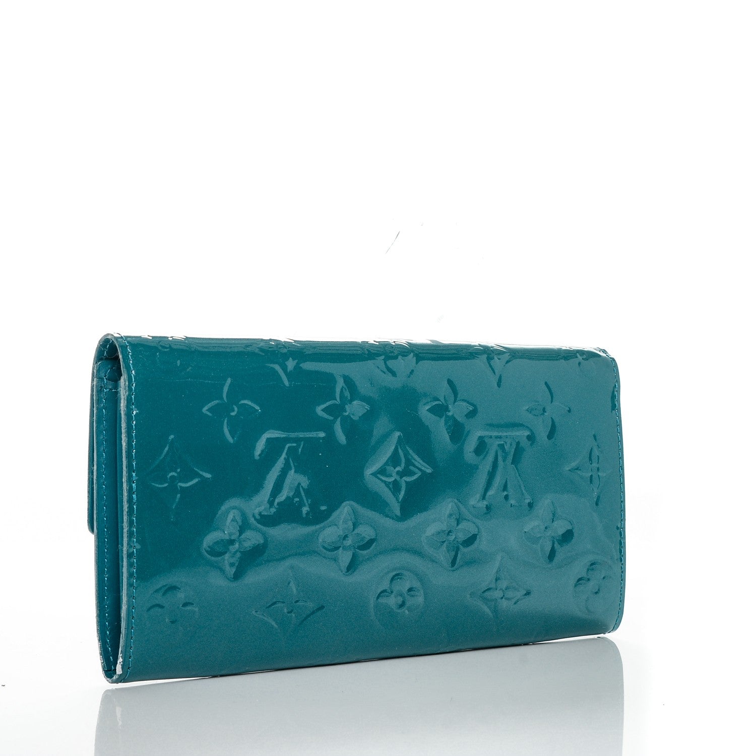 Louis Vuitton Vernis Sarah Wallet Blue Galactic 3 of 8