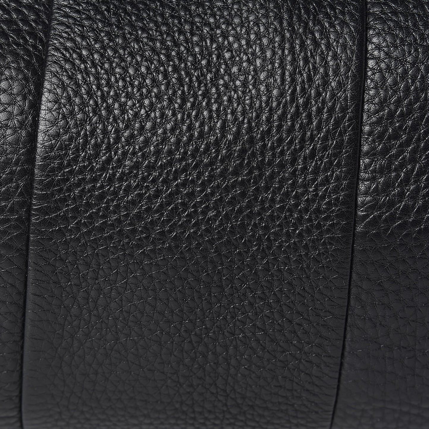 Pebbled Lambskin Rocco Black Pale Gold Hardware