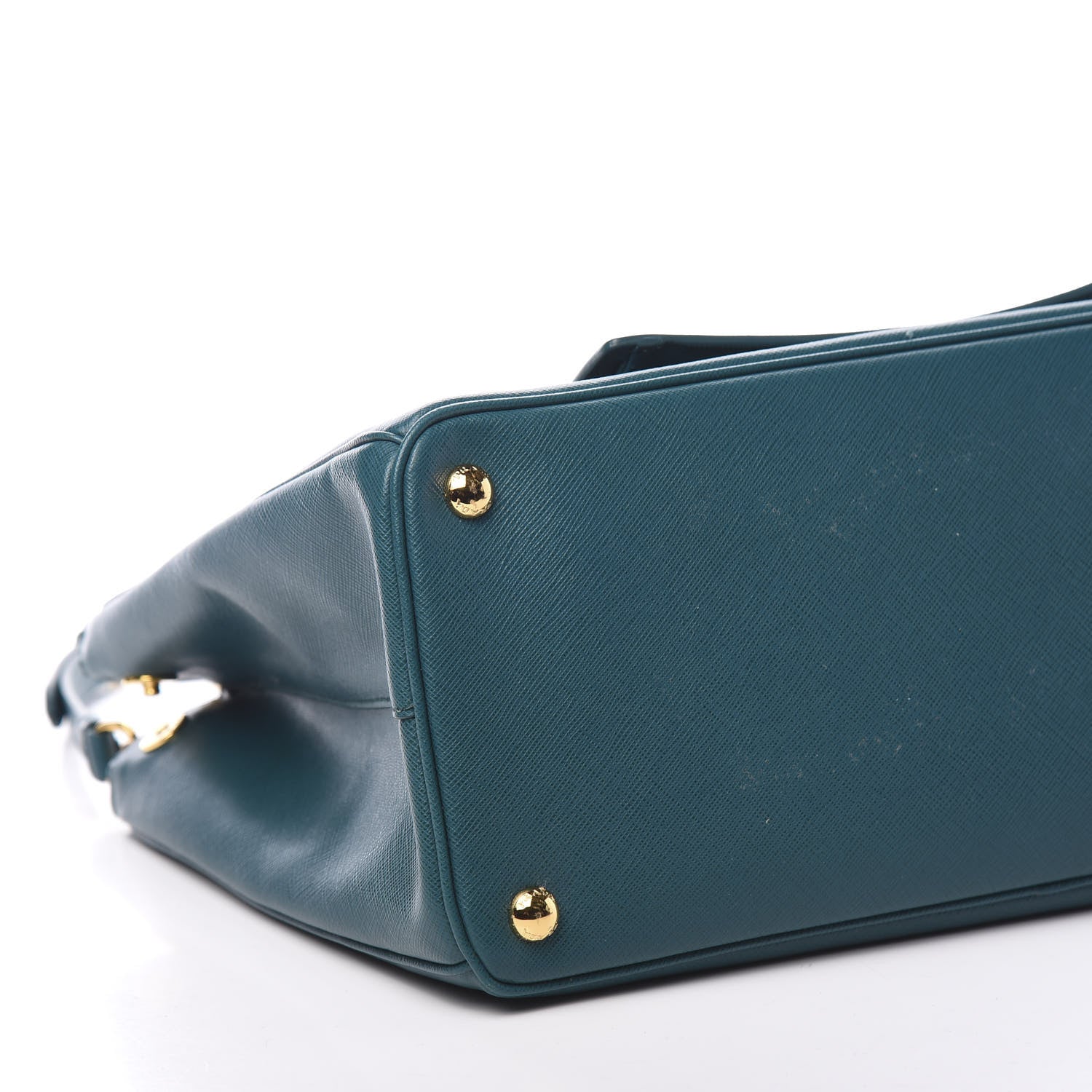 Prada Saffiano Lux Galleria Front Pocket Tote Ottanio 8 of 9