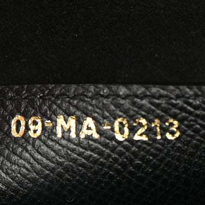Christian Dior Grained Calfskin Saddle Bag With Strap Black 8 of 11