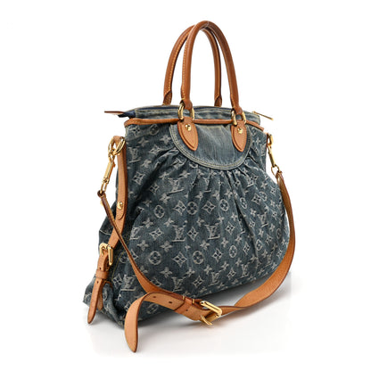 Louis Vuitton Denim Neo Cabby MM Blue 3 of 16