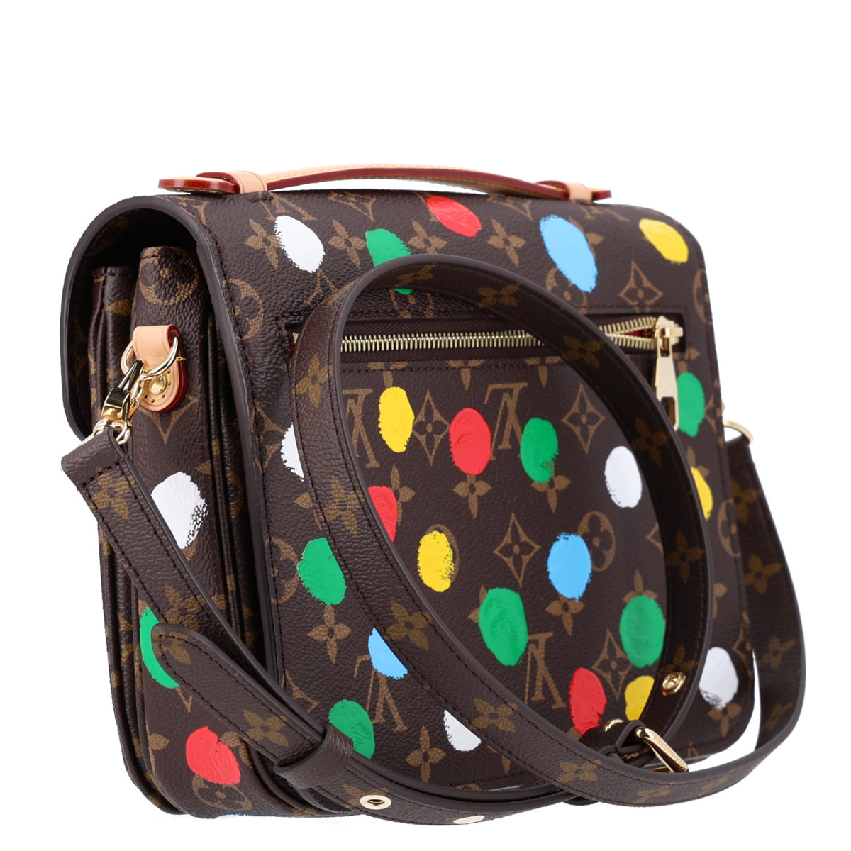 Louis Vuitton LV x YK Monogram Painted Dots Pochette Metis 4 of 11