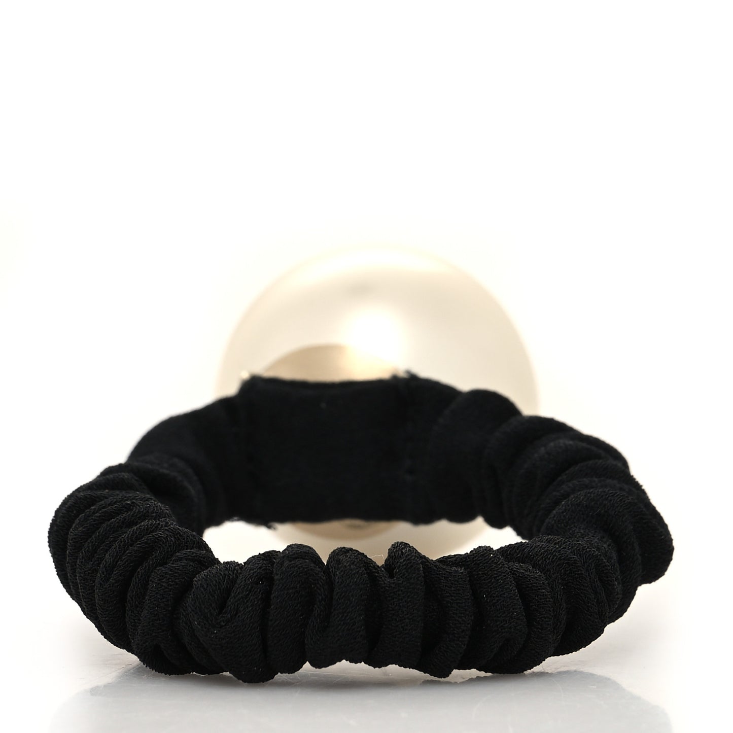 Pearl CC Hair Tie Black Gold Pearly White