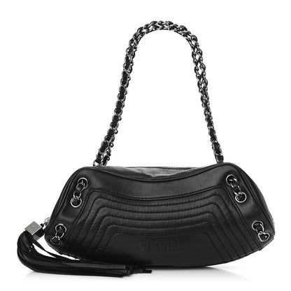 Chanel Lambskin Small Tassel Shoulder Bag Black 1 of 13