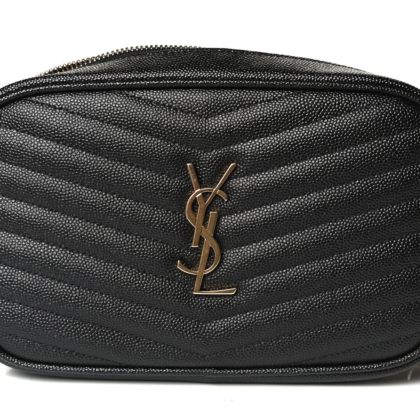 Grain De Poudre Matelasse Monogram Mini Lou Camera Bag Black
