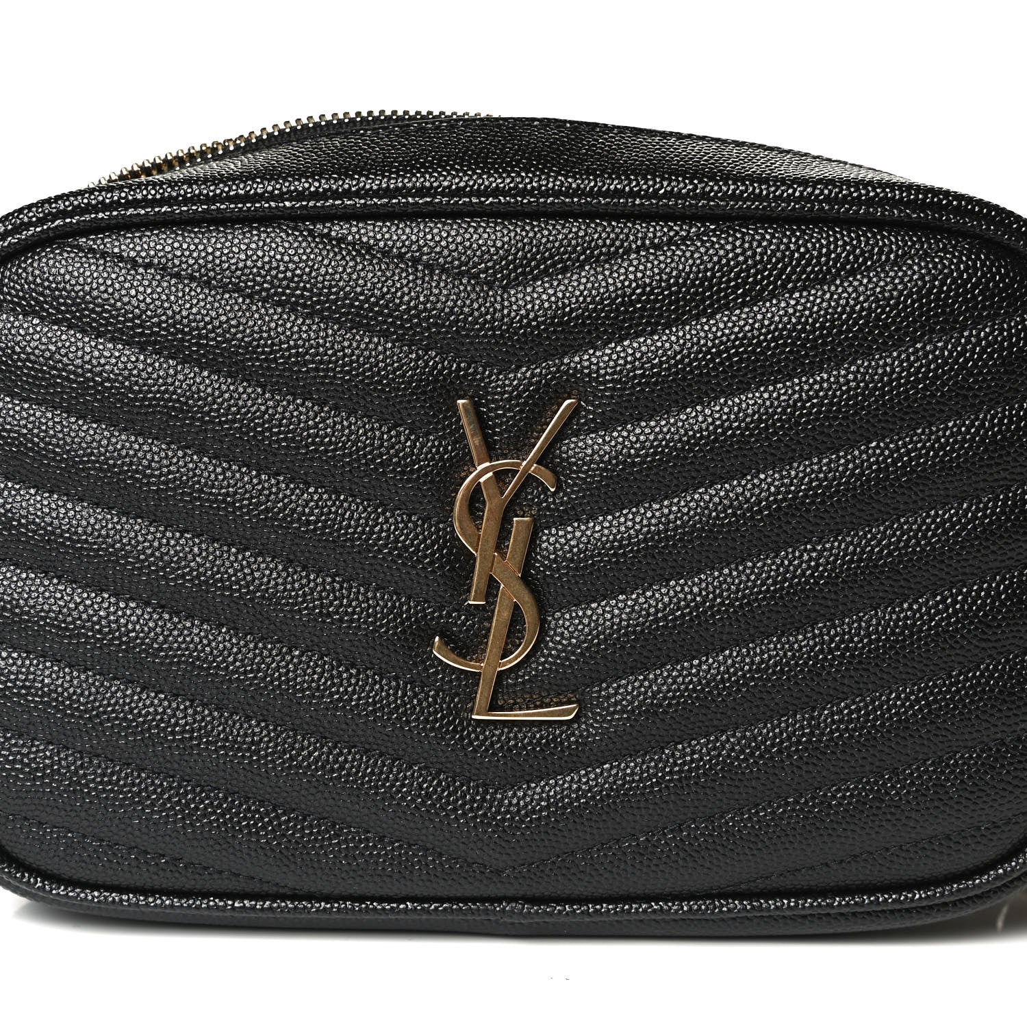 Saint Laurent Grain De Poudre Matelasse Monogram Mini Lou Camera Bag Black 12 of 13