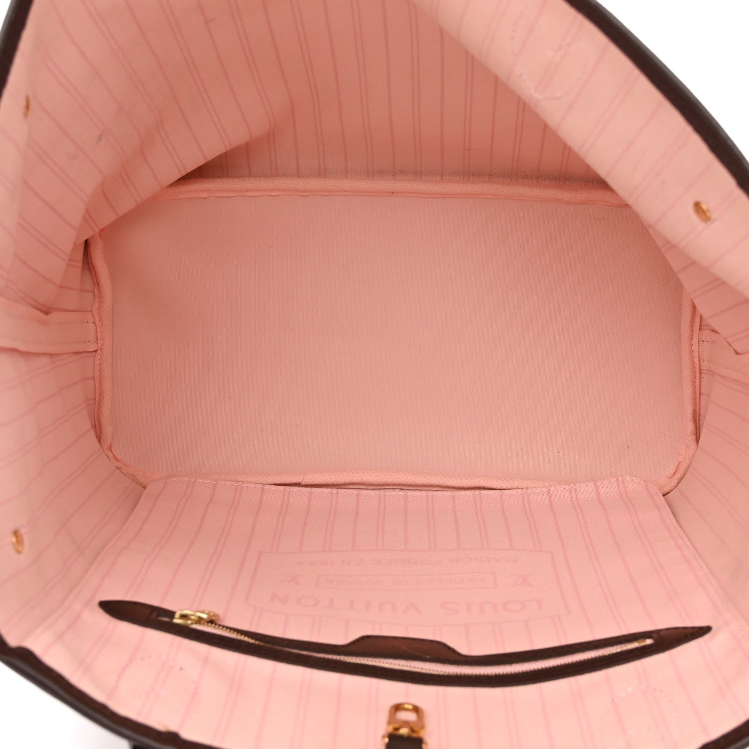 Louis Vuitton Damier Ebene Neo Neverfull MM Rose Ballerine 5 of 14