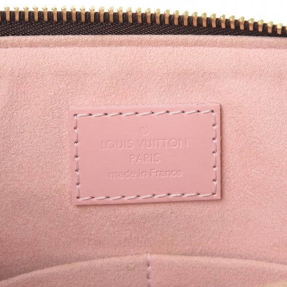 Damier Ebene Caissa Tote PM Rose Ballerine