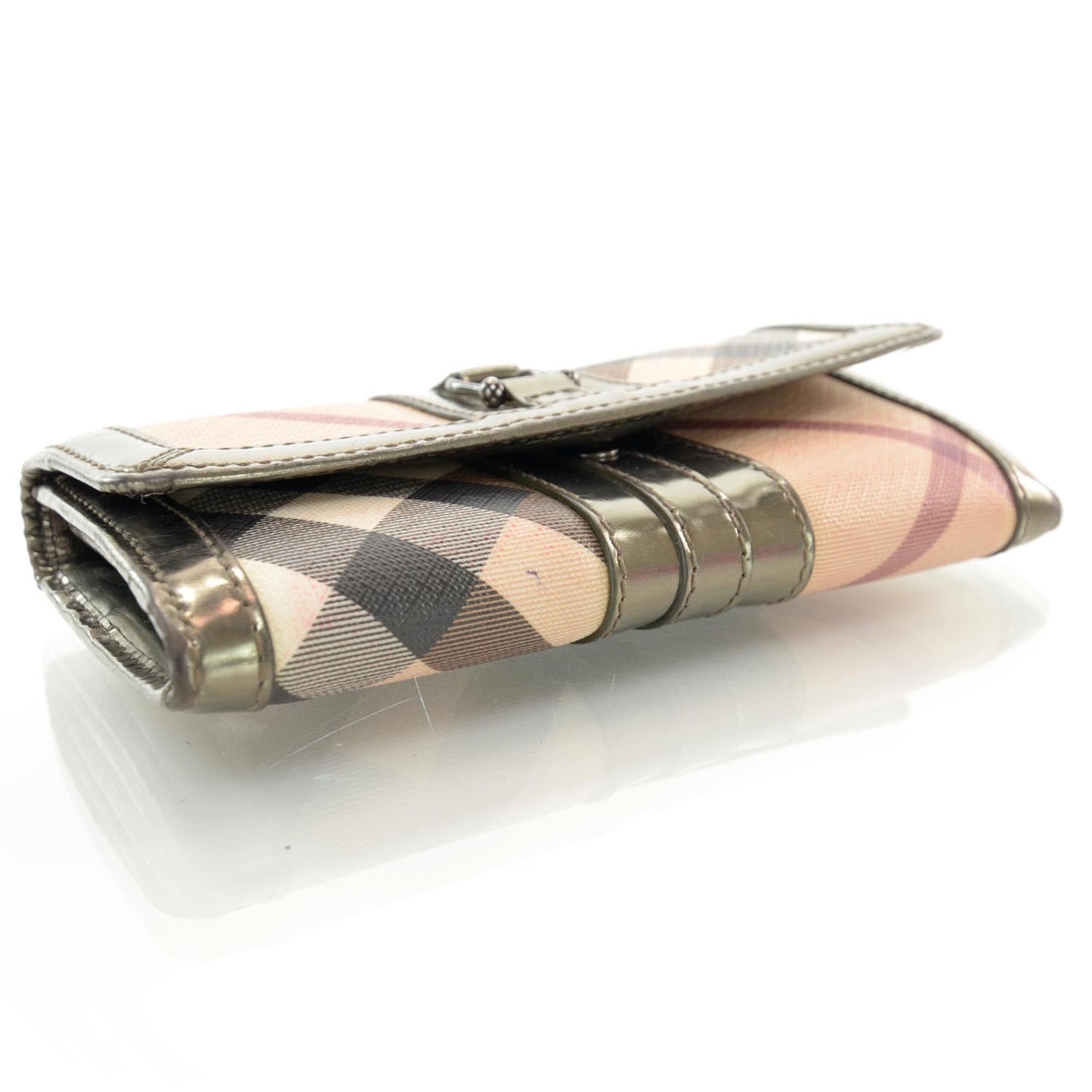 Patent Nova Check Wallet Metallic