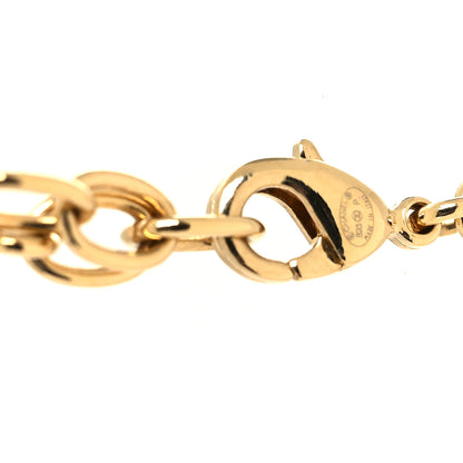 Chanel Crystal CC Heart Link Pendant Necklace in Gold 4 of 5